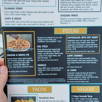 SeaQuake Brewing - Menu - Pizza Near Me - Crescent City, California