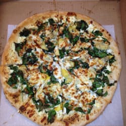 Spinach & artichoke pizza