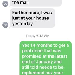 These are screenshots of the texts Caroline is sending since I started reviewing her company. Believe me, I have receipts!