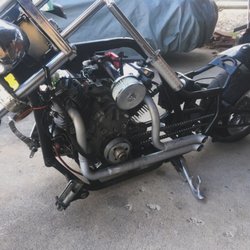 Armstead Repair and Design - Vtwin mini bike with custom pipes