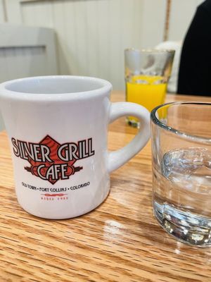 Photo of Silver Grill Cafe - Fort Collins, CO, US. Stay hydrated!  Our server kept our drinks full.