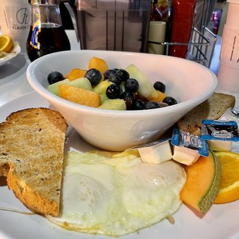 Burger & Hops - Two Eggs with Fruit Salad - Burgers Near Me - Atlantic City, New Jersey