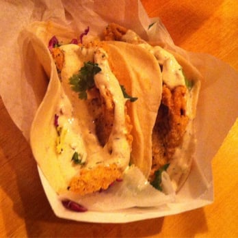 The Pub Chip Shop - Cornmeal crusted Lake Erie Perch Tacos - British Near Me - Pittsburgh, Pennsylvania The Pub Chip Shop - Cornmeal crusted Lake Erie Perch Tacos - British Near Me - Pittsburgh, Pennsylvania