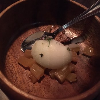 ROOH - Desert in the middle of tasting menu - Indian Near Me - San Francisco, California ROOH - Desert in the middle of tasting menu - Indian Near Me - San Francisco, California