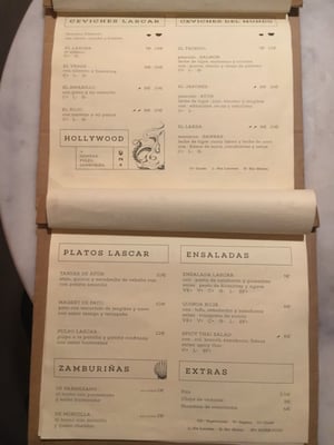 Menu photo 4 Lascar 74 Barcelona, B