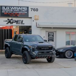 Full gloss PPF, ceramic coating and window tint.