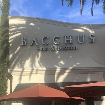 Bacchus Bar & Bistro - Outside signage - Cocktail Bars Near Me - Irvine, California