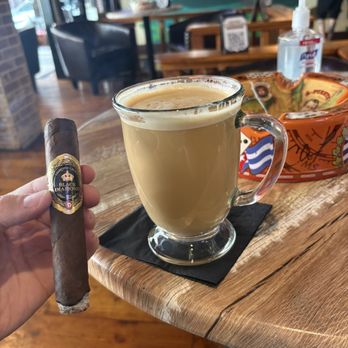 King Corona Cigars - Black Diamond Cigar excellently recommended by staff to pair with their Café con leche (also wonderful) - Tobacco Shops Near Me - Tampa, Florida King Corona Cigars - Black Diamond Cigar excellently recommended by staff to pair with their Café con leche (also wonderful) - Tobacco Shops Near Me - Tampa, Florida