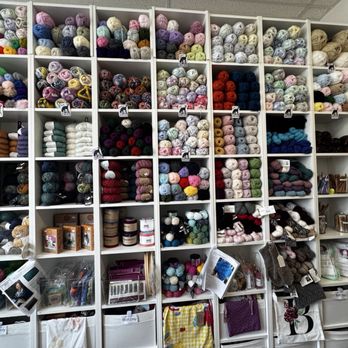 Bollys Hobbies Yarn - Wall of a variety of yarn - Embroidery & Crochet Near Me - Chicago, Illinois Bollys Hobbies Yarn - Wall of a variety of yarn - Embroidery & Crochet Near Me - Chicago, Illinois
