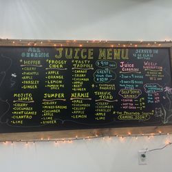 Fruitful Frog Market & Organic Juicery - Updated Menu. Juice cleanses & Free samples of the New Filtration Alkaline & Hydogen Water.