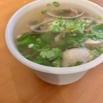 Pholicious - Combo pho with meatballs, rare steak and chicken. - Vietnamese Near Me - Vancouver, British Columbia