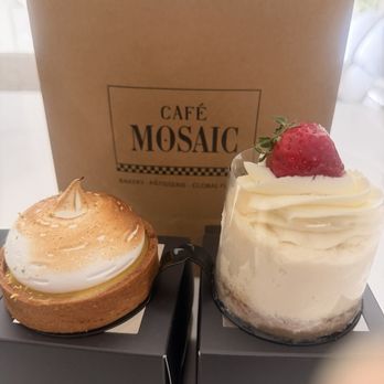 Layer Cake - Lemon Meringue (left); New York Cheesecake (right)!! - Breakfast & Brunch Near Me - Irvine, California Layer Cake - Lemon Meringue (left); New York Cheesecake (right)!! - Breakfast & Brunch Near Me - Irvine, California