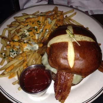 ProAbition - The pretzel buns are soft and the Cow are the Pig burger is delish! - New American Near Me - Riverside, California ProAbition - The pretzel buns are soft and the Cow are the Pig burger is delish! - New American Near Me - Riverside, California