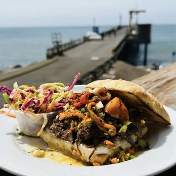 Pier Place - Braised beef sando - Seafood Near Me - Point Arena, California Pier Place - Braised beef sando - Seafood Near Me - Point Arena, California