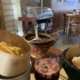 Sangria, fries and 'Alcatra for 2' dish Sangria, fries and 'Alcatra for 2' dish