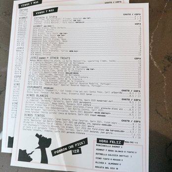 El Chato - Menu - Wine Bars Near Me - San Francisco, California El Chato - Menu - Wine Bars Near Me - San Francisco, California