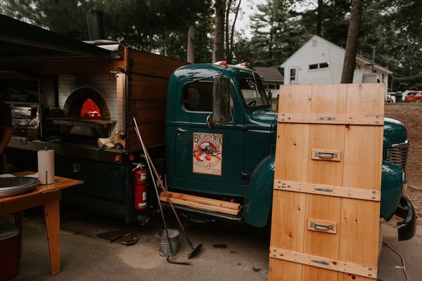 Big Green Truck Pizza by null