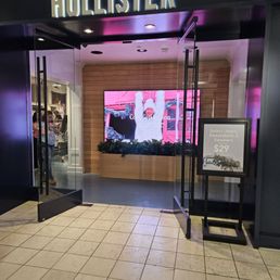 Exterior outside entrance of Hollister - The front - Canoga Park, California Exterior outside entrance of Hollister - The front - Canoga Park, California