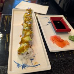 One of the delicious sushi rolls