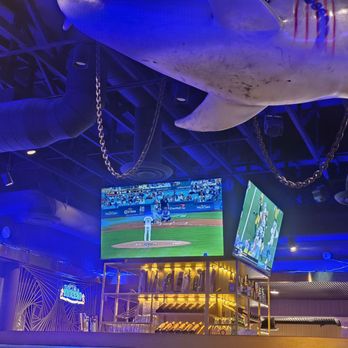 Fiery Crab Seafood Restaurant and Bar - Bar with the Dodger wild card playoffs. - Seafood Near Me - Brea, California Fiery Crab Seafood Restaurant and Bar - Bar with the Dodger wild card playoffs. - Seafood Near Me - Brea, California