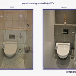 M. Schulze Sanitärtechnik - Umbau eines Kunden-WC´s bei uns im Betrieb mit dem Bidet-Sitz von Geberit AquaClean+