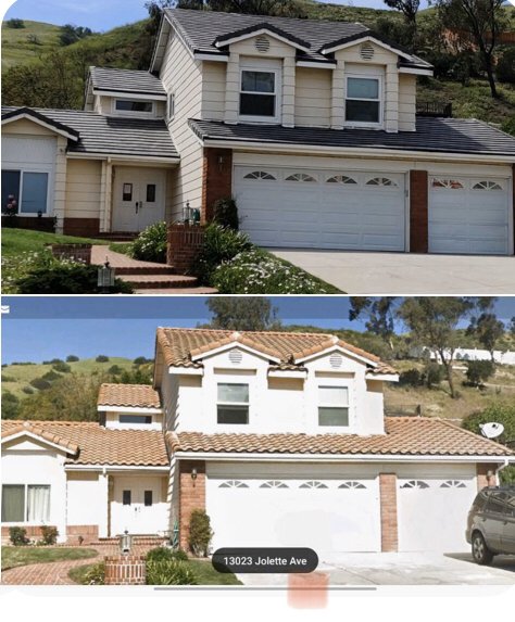 Slide of Reno's Roofing