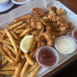 Fried shrimp and scallops