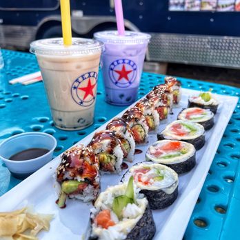 Dawa Sushi - Dragon Roll Sakura Roll - Food Trucks Near Me - Austin, Texas