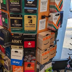 Variety of gift cards