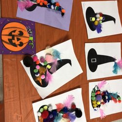 Learning Minds Academy - Witch Hat decorating at the LMA Fall Pumpkin Party 10/27/2018