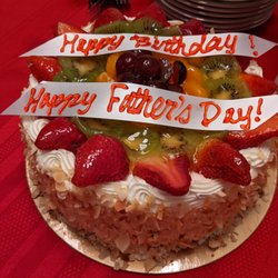 Patisserie Lasalle - Fruit-topped Diplomat cake for a dual celebration.