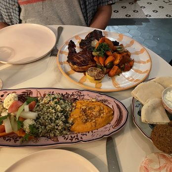 Ms. Piper’s - Mezze platter and 1/2 chicken entree - Local Flavor Near Me - Grand Cayman, Virgin Islands Ms. Piper’s - Mezze platter and 1/2 chicken entree - Local Flavor Near Me - Grand Cayman, Virgin Islands
