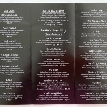 Drake's Deli - Menu - Delis Near Me - Saint Augustine, Florida Drake's Deli - Menu - Delis Near Me - Saint Augustine, Florida