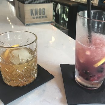 The Atlantic - Old fashioned and fruited mocktail - Seafood Near Me - Virginia Beach, Virginia
