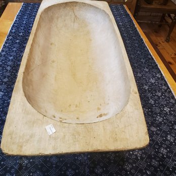 Pillars Antiques - Huge wooden dough bowl - Antiques Near Me - Freeport, Maine