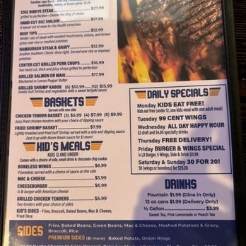 Wingman Grill - Menu - Burgers Near Me - Pensacola, Florida