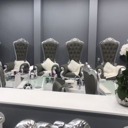 Beautiful salon with these elegant and cozy chairs Beautiful salon with these elegant and cozy chairs