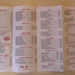 New Century - Menu back