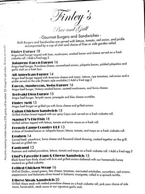 Menu photo 6 Finley's Bar & Grill Manteca, CA Menu photo 6 Finley's Bar & Grill Manteca, CA