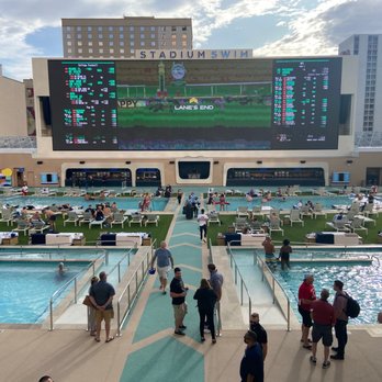 Circa - Walking out to the stadium swimming pool - Casinos Near Me - Las Vegas, Nevada