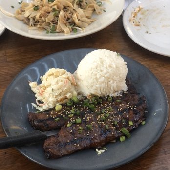 Aloha Mixed Plate - Kalbi Ribs $19 - Hawaiian Near Me - Lahaina, Hawaii