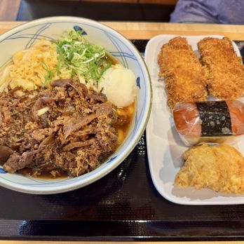 Marugame Udon - Nikutama, chicken karaage, musubi - Japanese Near Me - Honolulu, Hawaii Marugame Udon - Nikutama, chicken karaage, musubi - Japanese Near Me - Honolulu, Hawaii