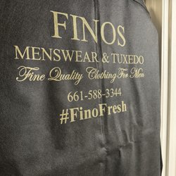 Fino's Menswear - Phone number hashtag #finofresh
