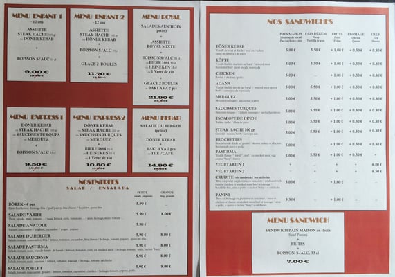 Menu photo 1 Royaume d'Anatolie Versailles, 78 Menu photo 1 Royaume d'Anatolie Versailles, 78