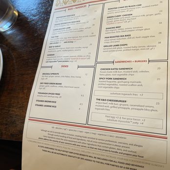 E&O Kitchen and Bar - Menu - Asian Fusion Near Me - San Francisco, California