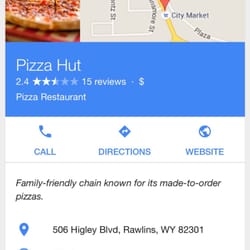 Pizza Hut - This is the Pizza Hut in Rawlins, Wy
