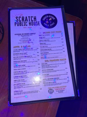 Menu photo 2 Scratch Public House Forest Park, IL