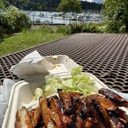 Took my food to the park.