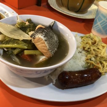 Oriental Mart - Salmon sinigang with longanisa - Filipino Near Me - Seattle, Washington