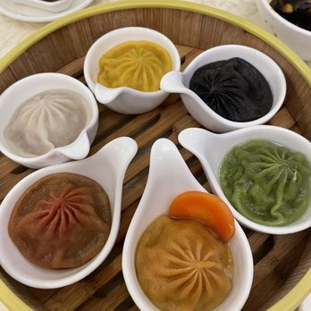 Koi Palace - Rainbow sampler shanghai dumpling / IG: mamachoos.eats.travels - Dim Sum Near Me - Milpitas, California Koi Palace - Rainbow sampler shanghai dumpling / IG: mamachoos.eats.travels - Dim Sum Near Me - Milpitas, California